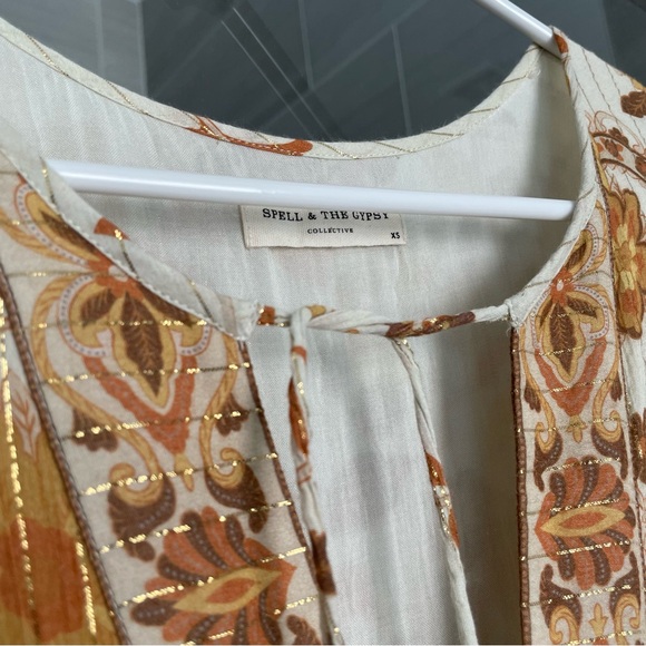 spell and the gypsy hendrix boho dress size xs, almost like new, generous fit - Picture 5 of 9